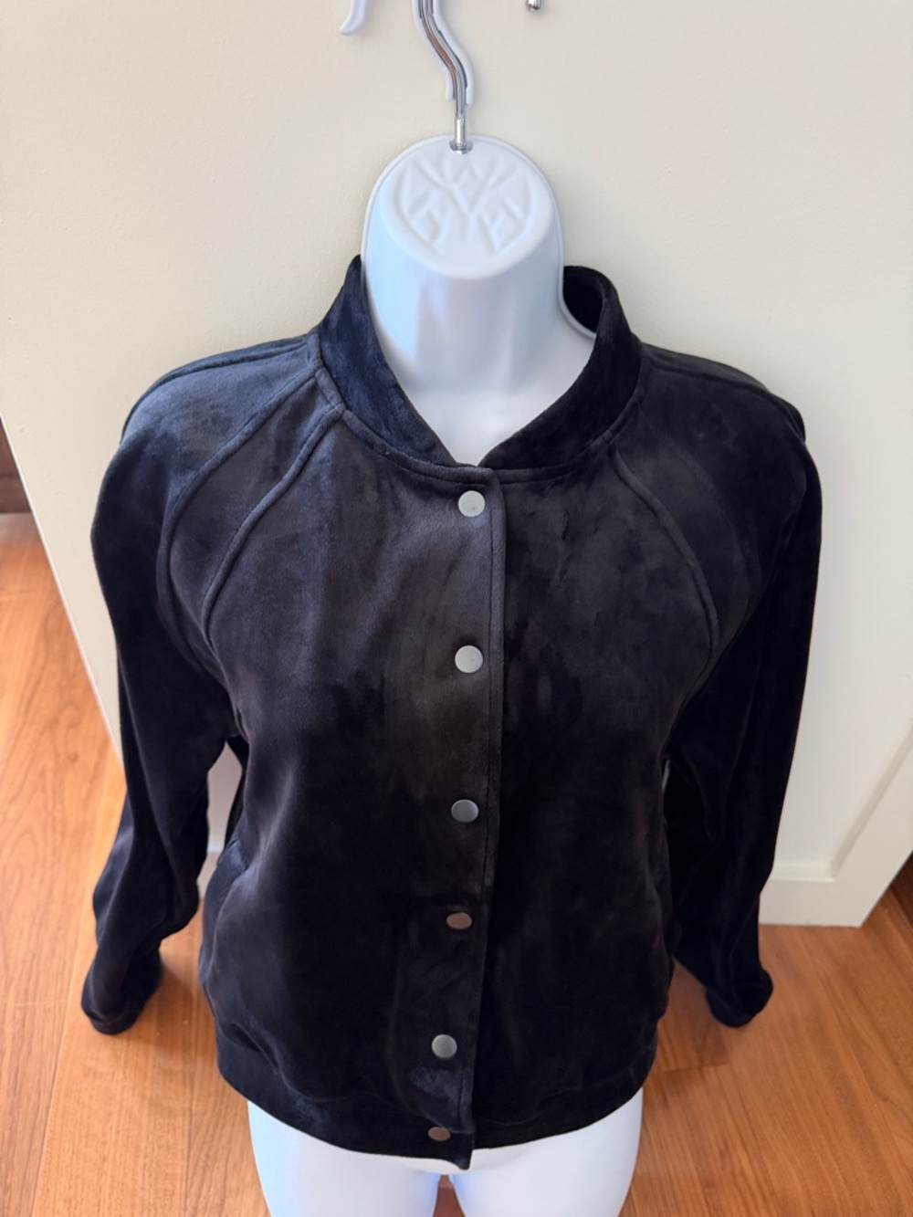 Lululemon athletica Black Velvet Bomber Jacket; washed but never worn.